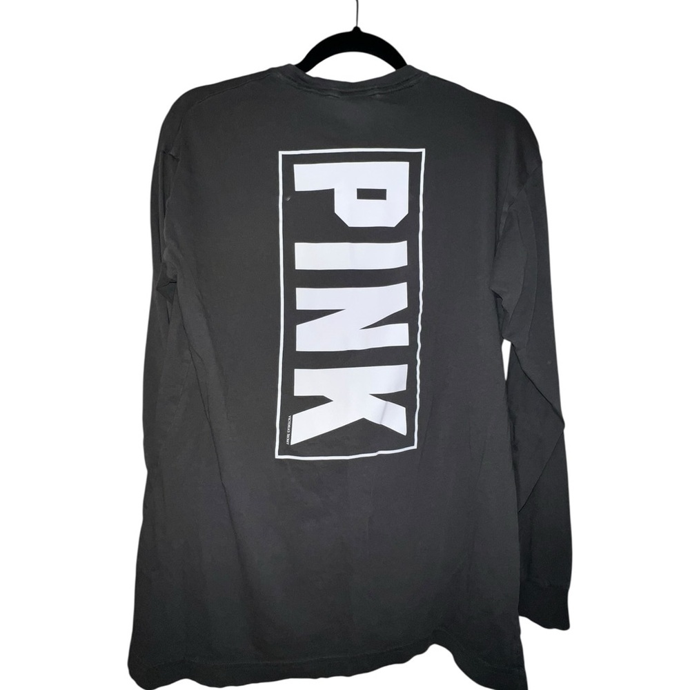 PINK Victoria's Secret Gray Long Sleeve Shirt - Picture 2 of 4